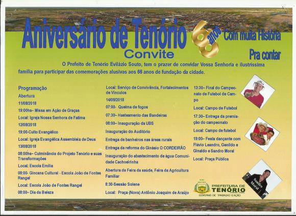 Aniversário de Tenório 66 anos